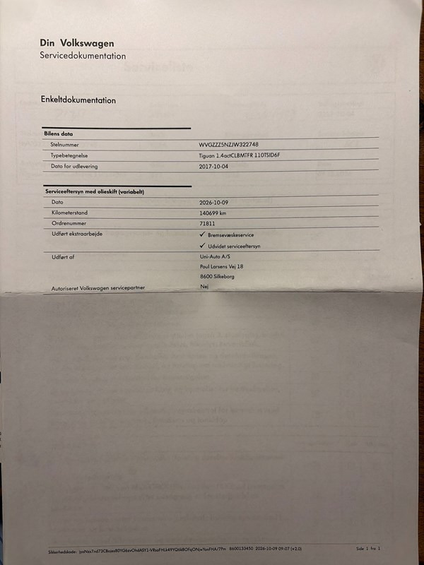 undefined VW Tiguan fra 2018