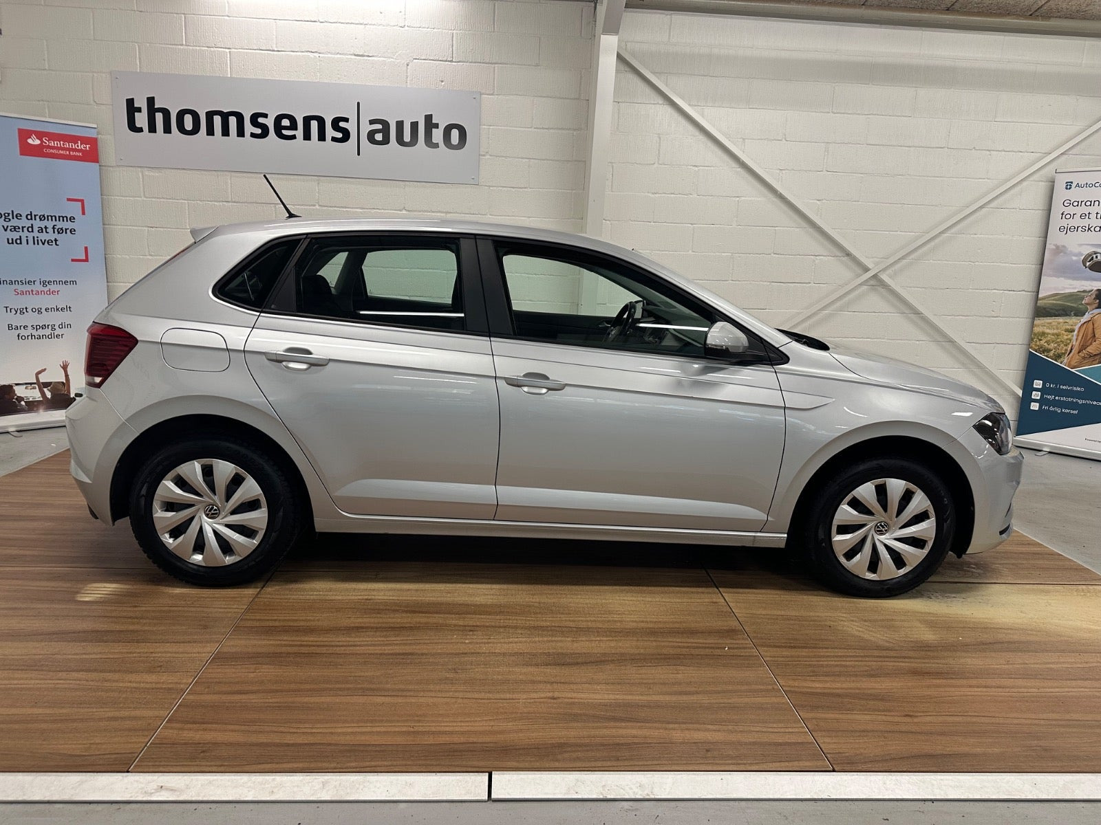 Sølv VW Polo fra 2018