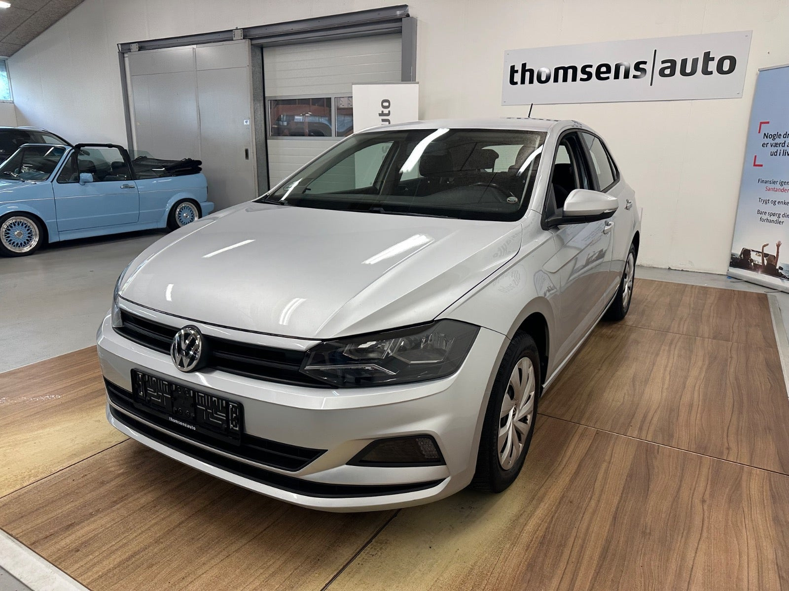 Sølv VW Polo fra 2018