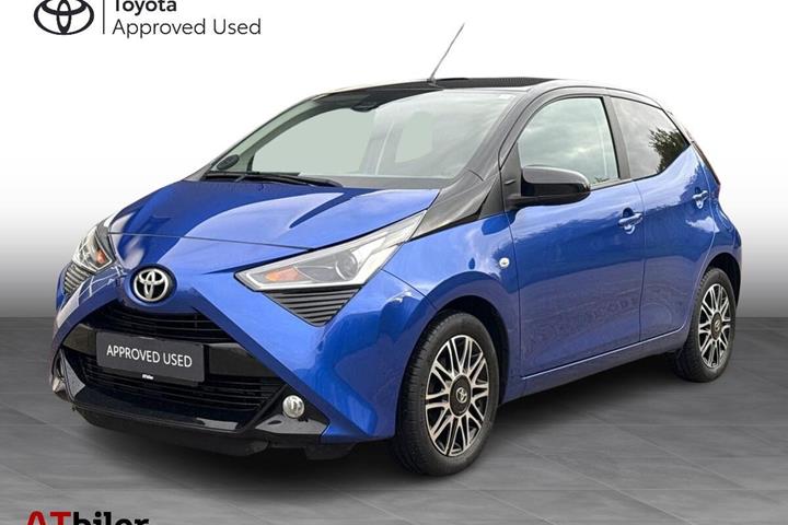 Blå Toyota Aygo fra 2020