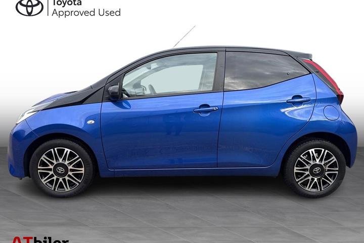 Blå Toyota Aygo fra 2020