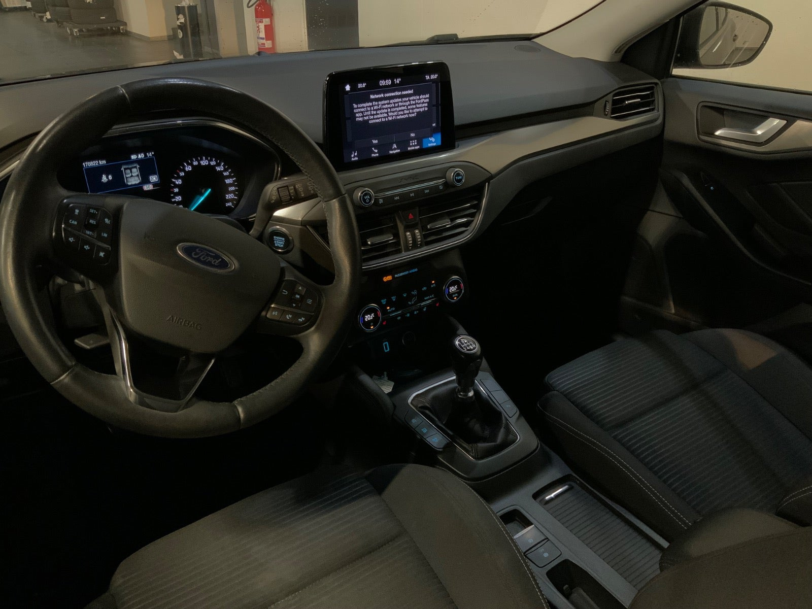 Grå Ford Focus fra 2019