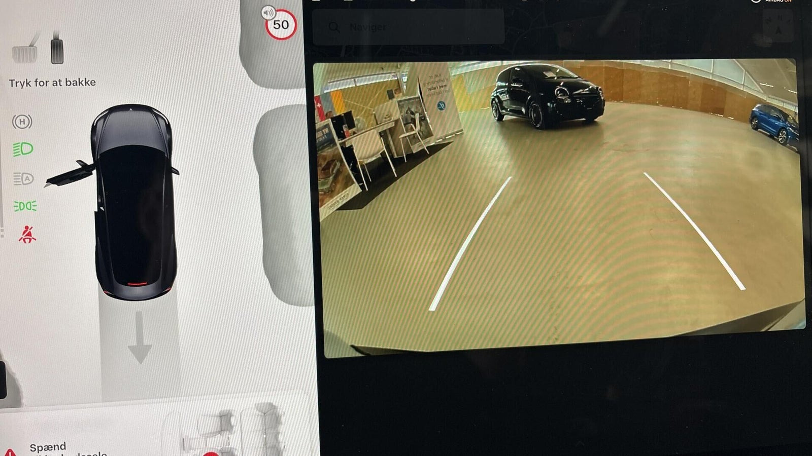 Sort Tesla Model 3 fra 2023