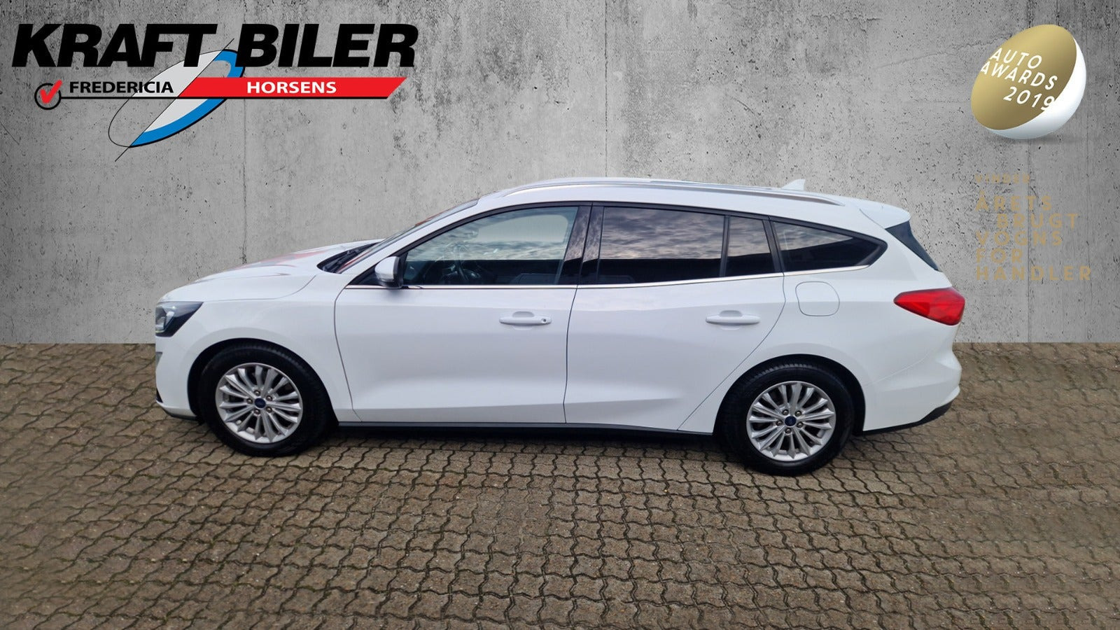 Hvid Ford Focus fra 2020
