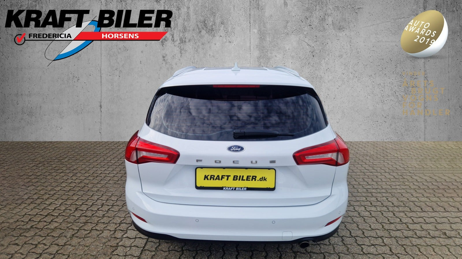 Hvid Ford Focus fra 2020