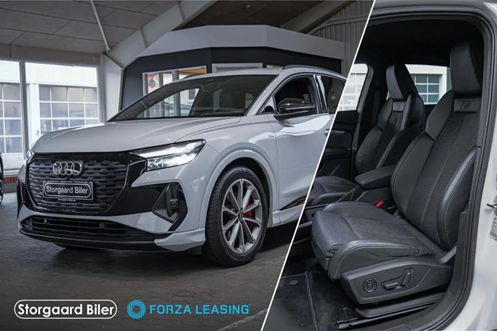 Hvid Audi Q4 e-tron fra 2022