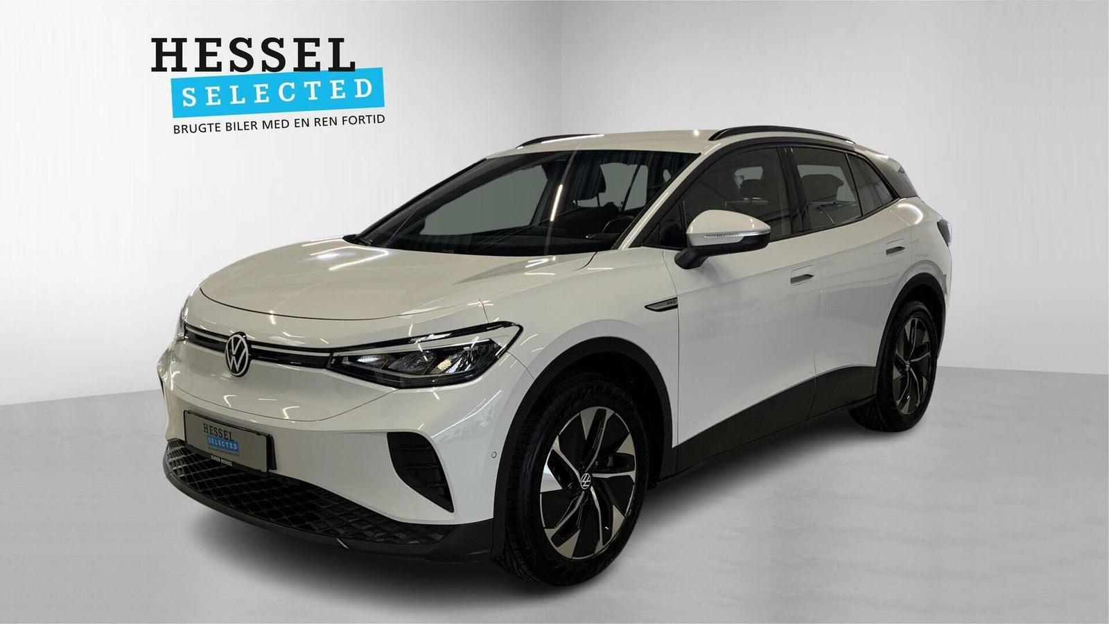 Hvid VW ID.4 fra 2023 set udefra