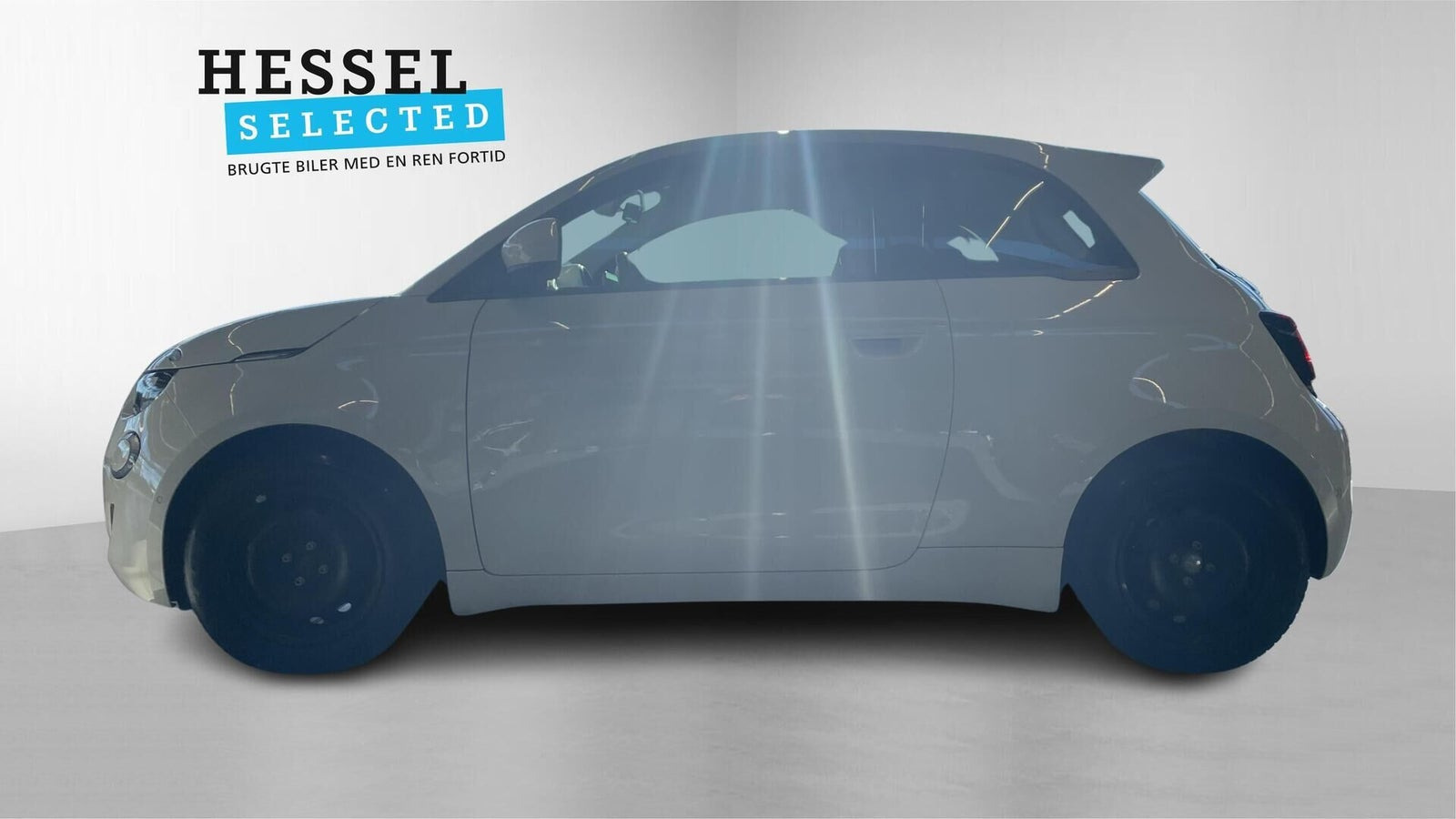 Hvid Fiat 500e fra 2024