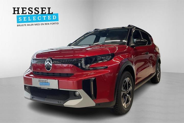 Rød Citroën e-C3 Aircross fra 2026 set udefra