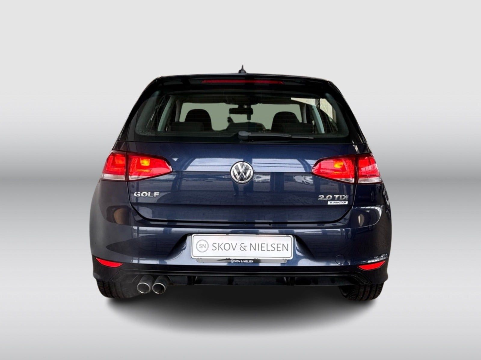 Blå VW Golf VII fra 2016