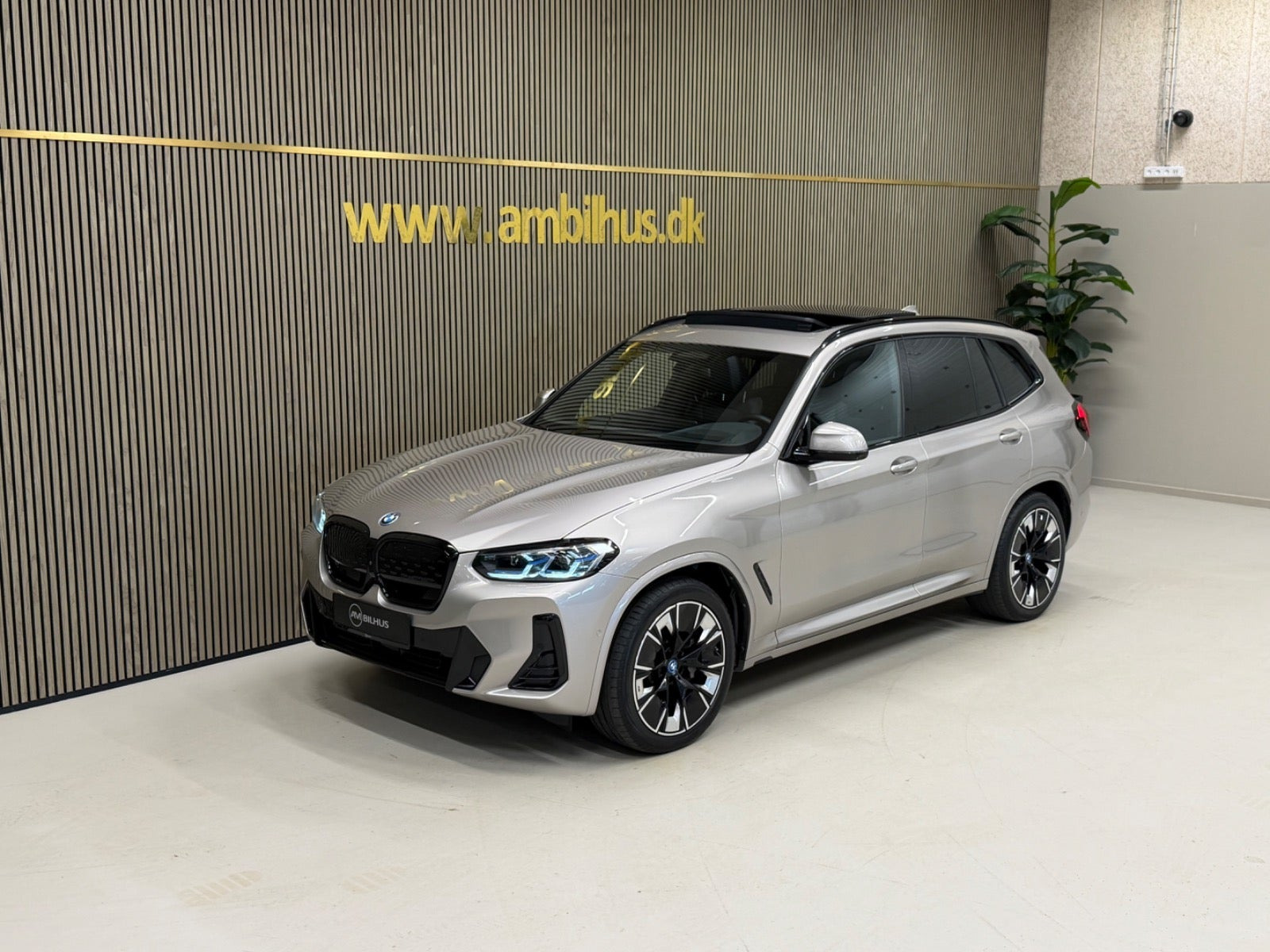 Sølv BMW iX3 fra 2024