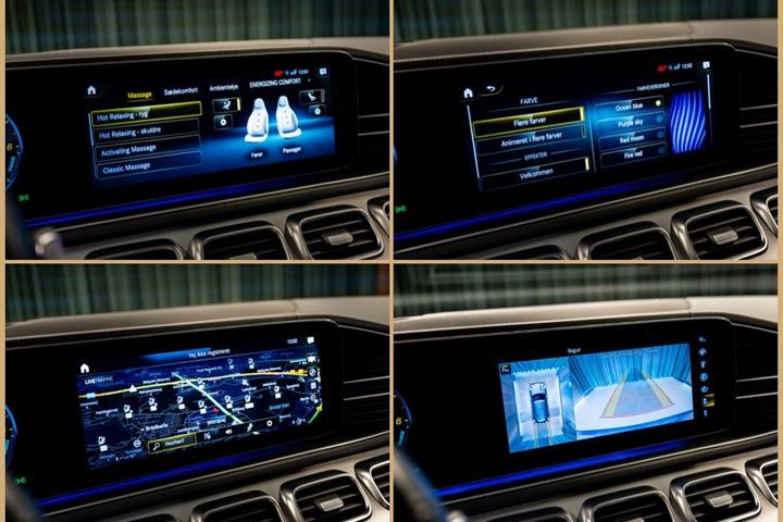 Blå Mercedes GLE350 de fra 2021