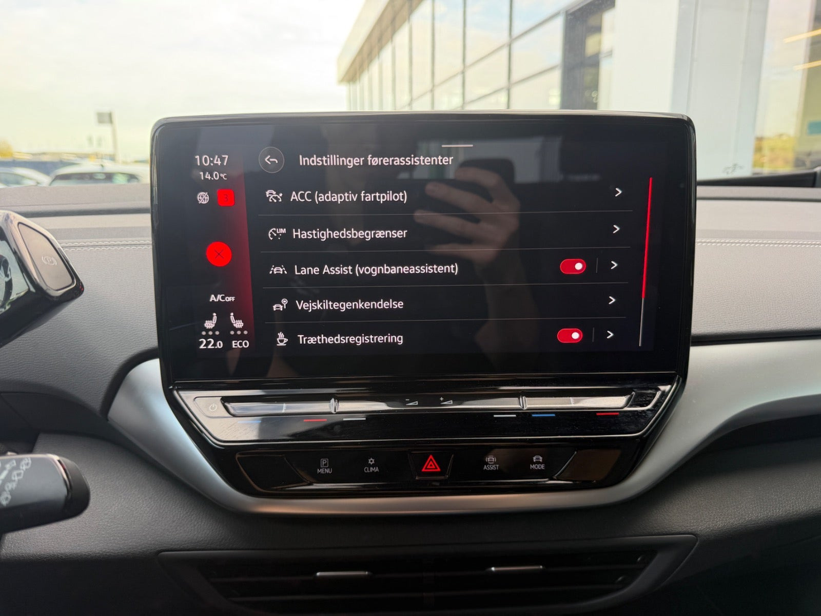 Rød VW ID.4 fra 2023