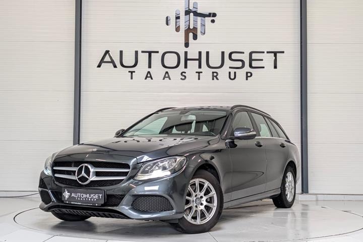 Grå Mercedes C220 fra 2015