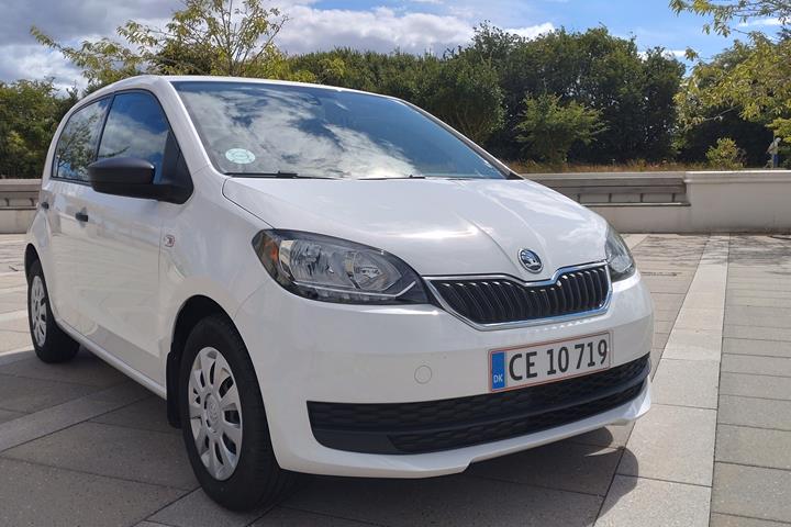 Hvid Skoda Citigo fra 2018