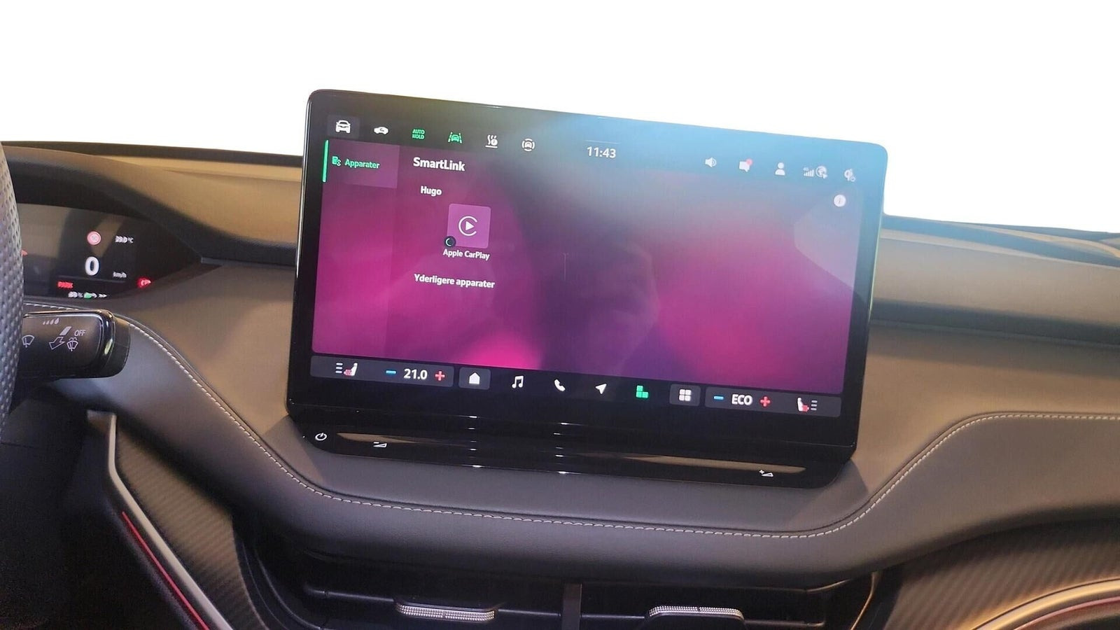 Blå Skoda Enyaq fra 2026