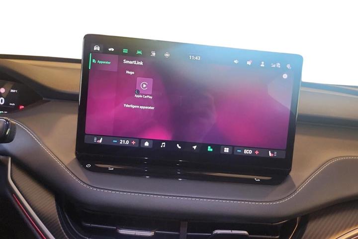 Blå Skoda Enyaq fra 2026