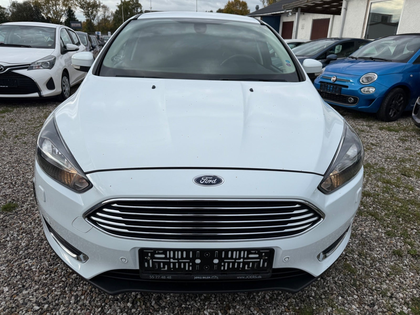 Hvid Ford Focus fra 2015
