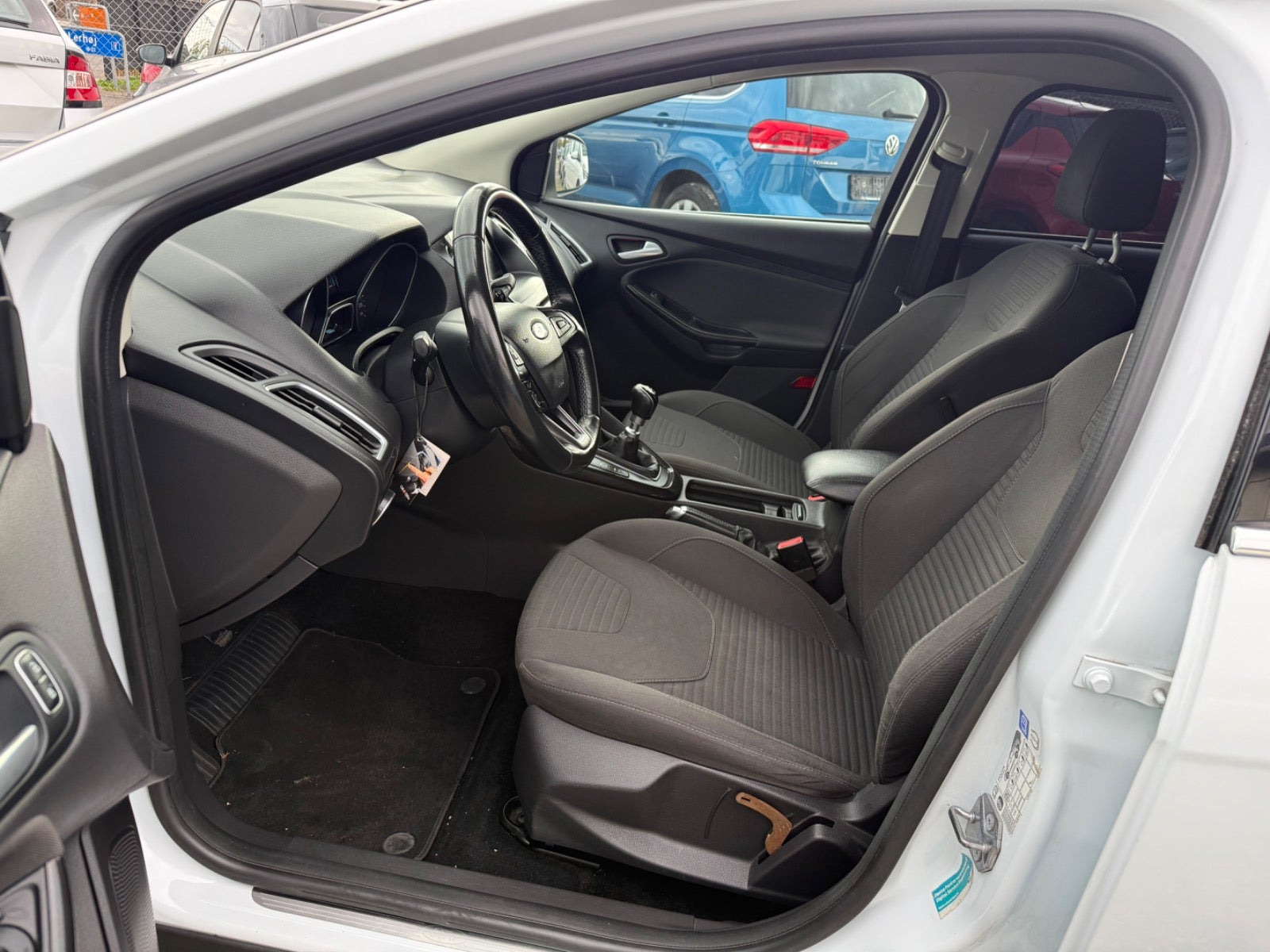 Hvid Ford Focus fra 2015