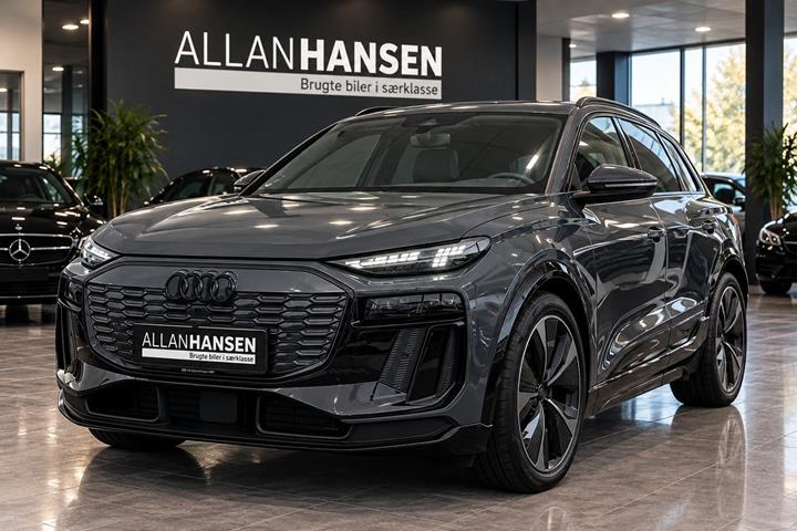 Grå Audi Q6 e-tron fra 2024
