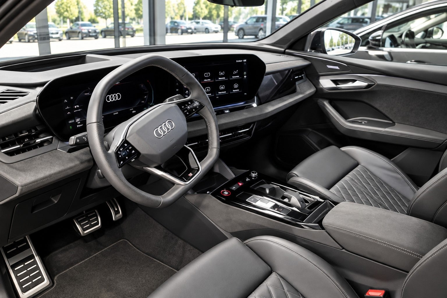 Blå Audi SQ6 e-tron fra 2024