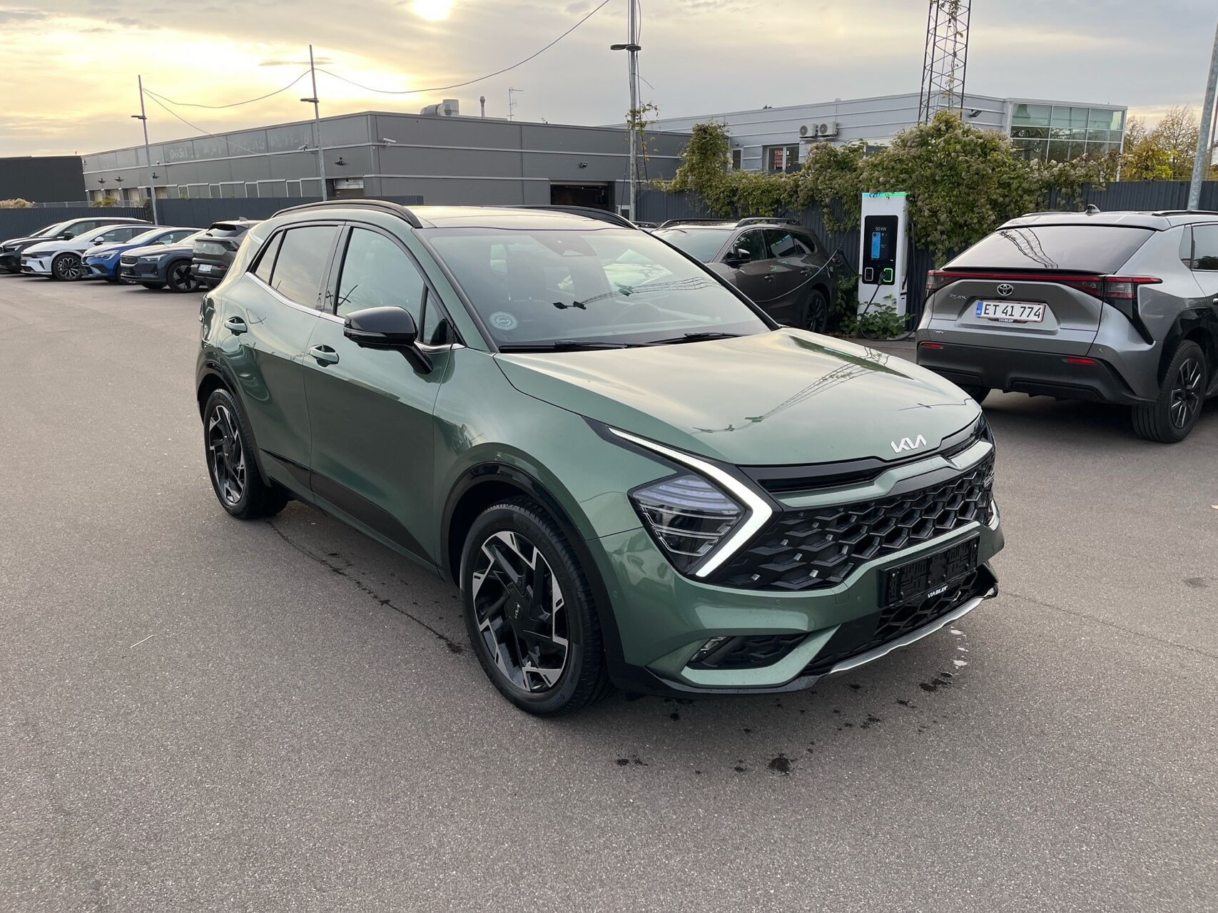 Grøn Kia Sportage fra 2022