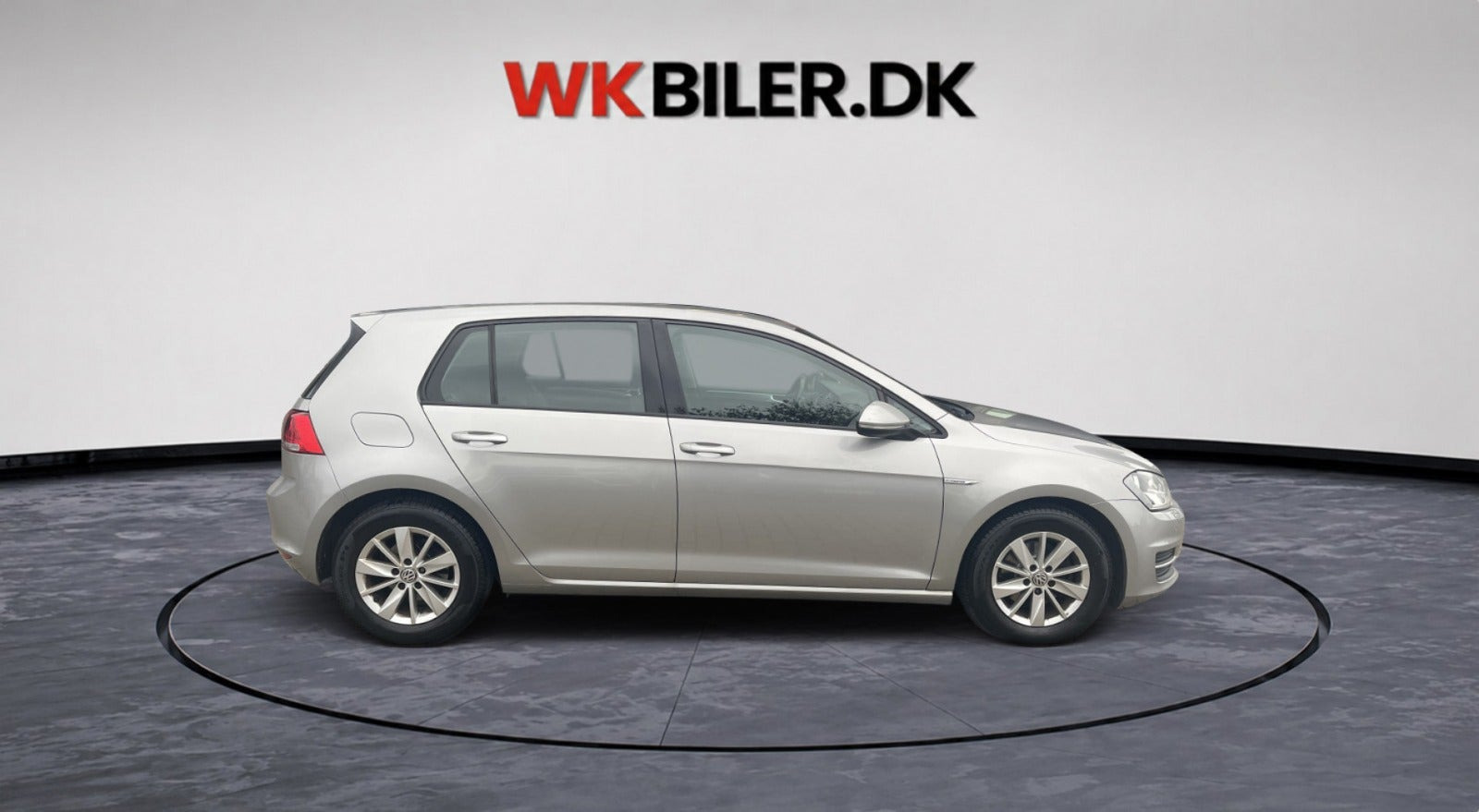 Orange VW Golf VII fra 2015