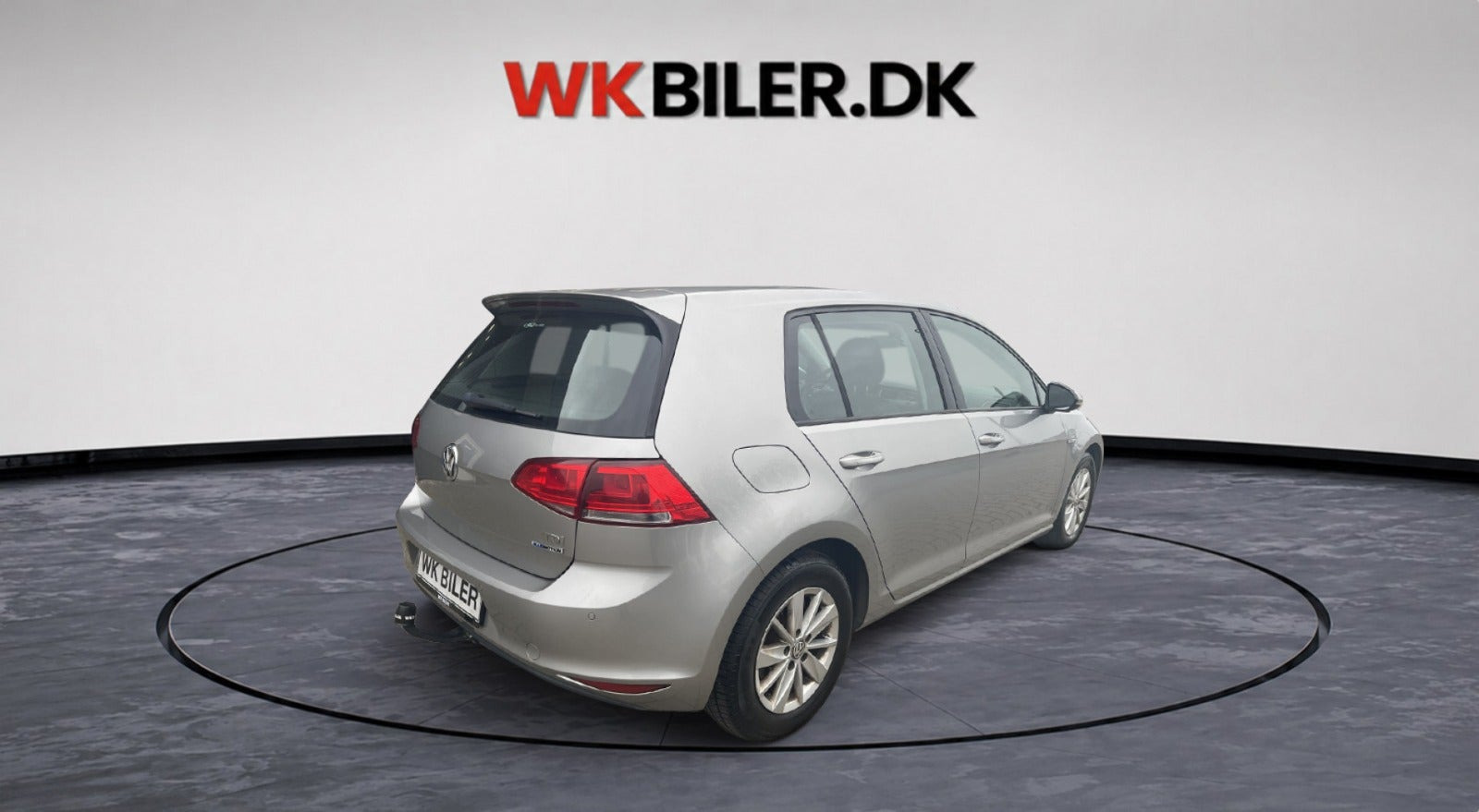 Orange VW Golf VII fra 2015