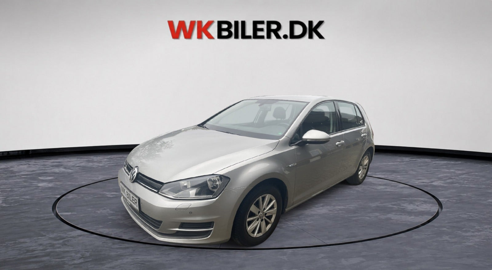 Orange VW Golf VII fra 2015