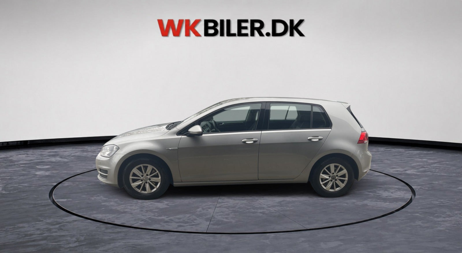 Orange VW Golf VII fra 2015