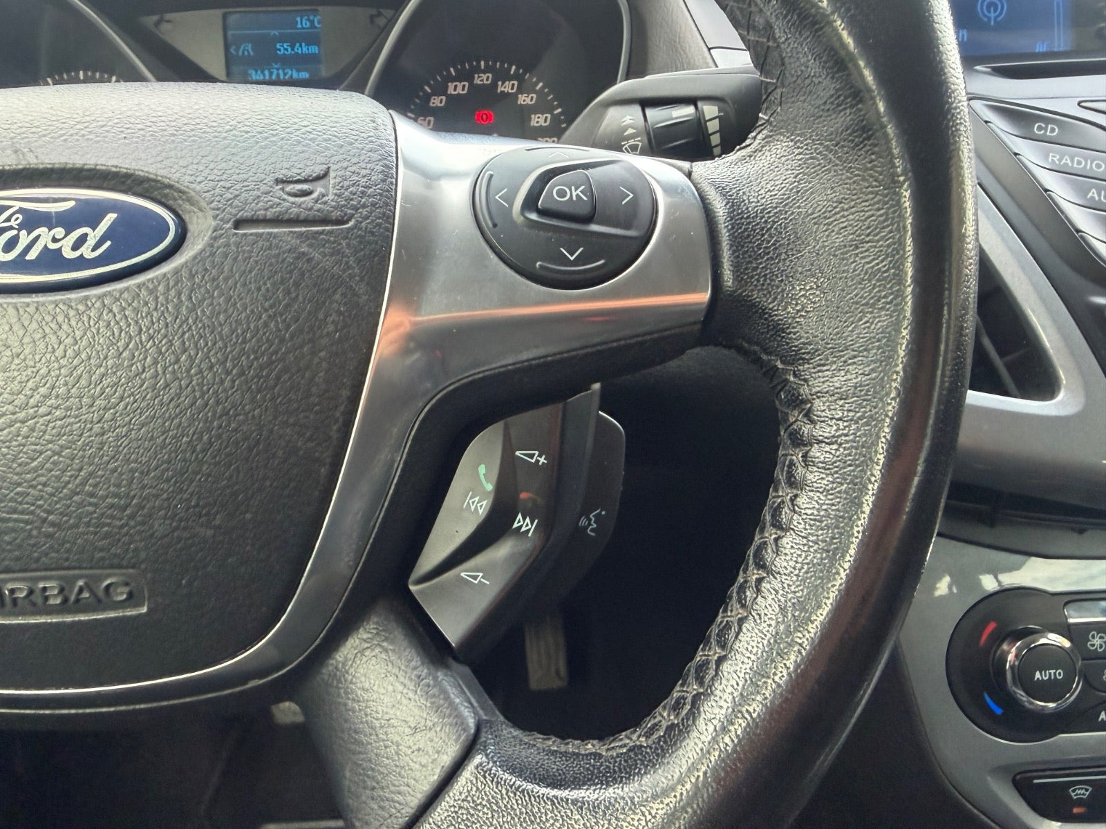 Grøn Ford Focus fra 2012