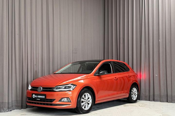 Orange VW Polo fra 2019