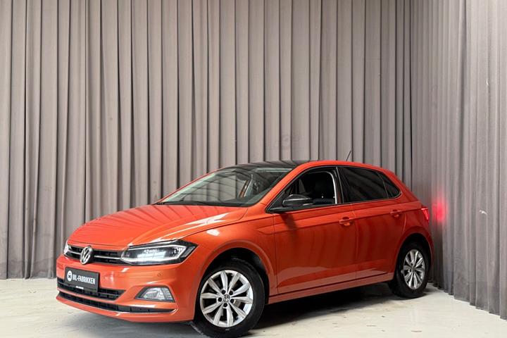 Orange VW Polo fra 2019