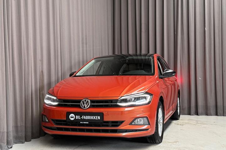 Orange VW Polo fra 2019