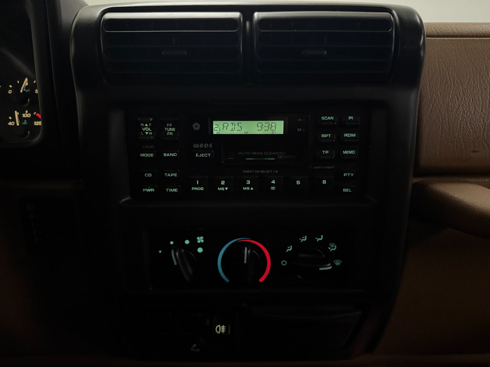 Sort Jeep Wrangler fra 2001