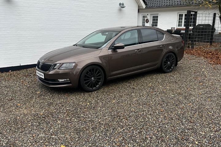 Brun Skoda Octavia fra 2018