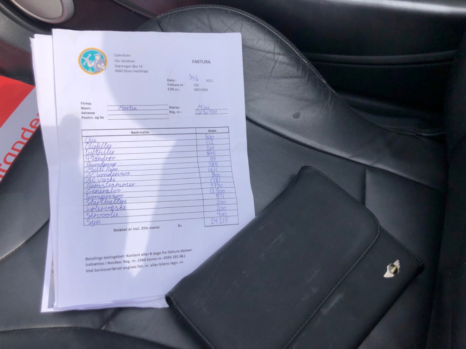 Sort Mini Cooper S fra 2007