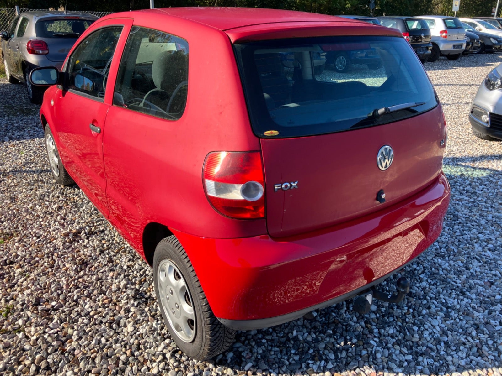 Rød VW Fox fra 2008