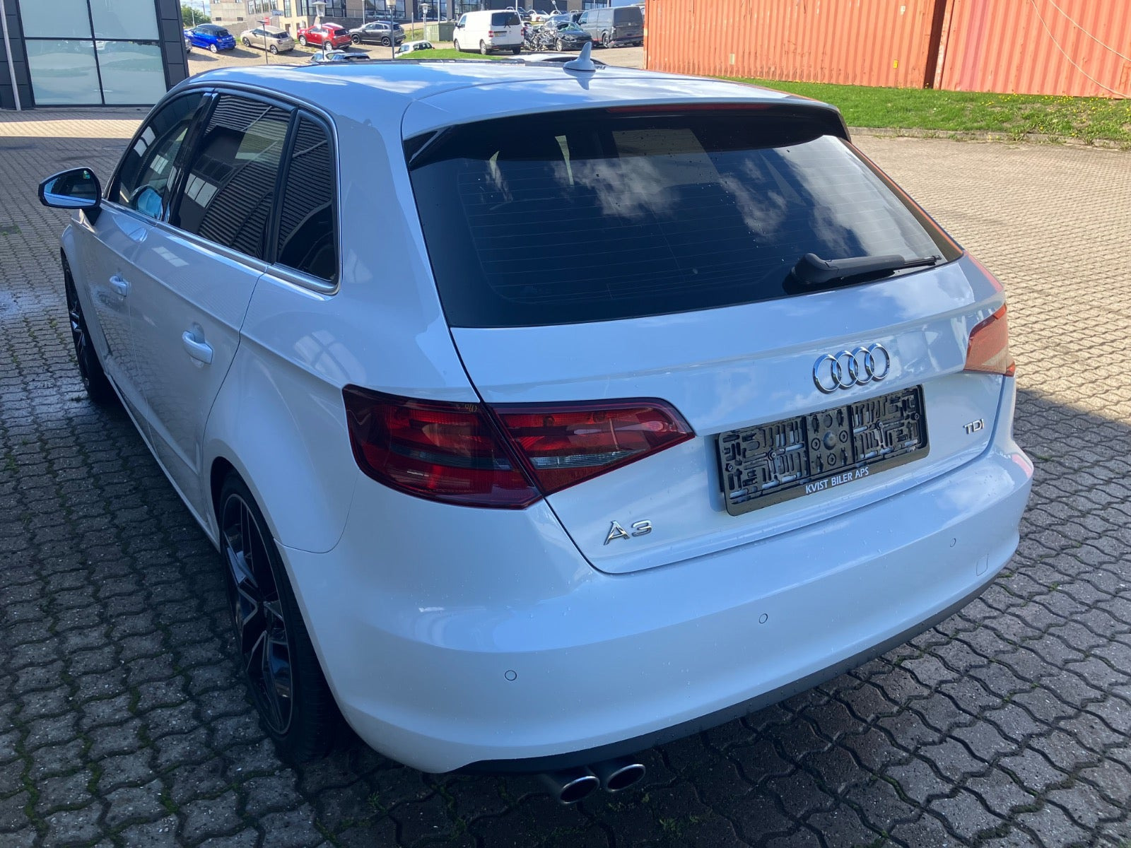 Hvid Audi A3 fra 2015