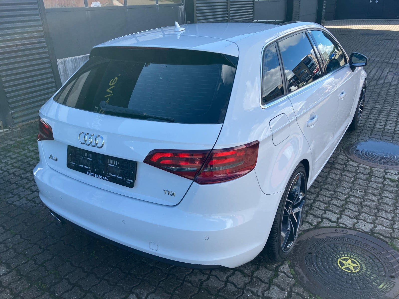 Hvid Audi A3 fra 2015
