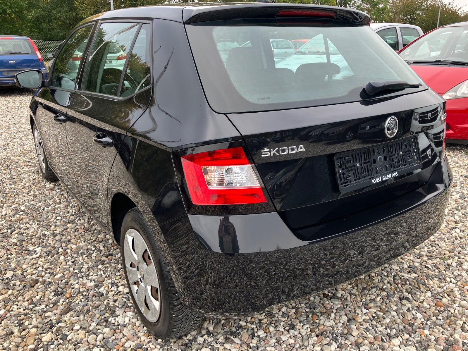 Sort Skoda Fabia fra 2017