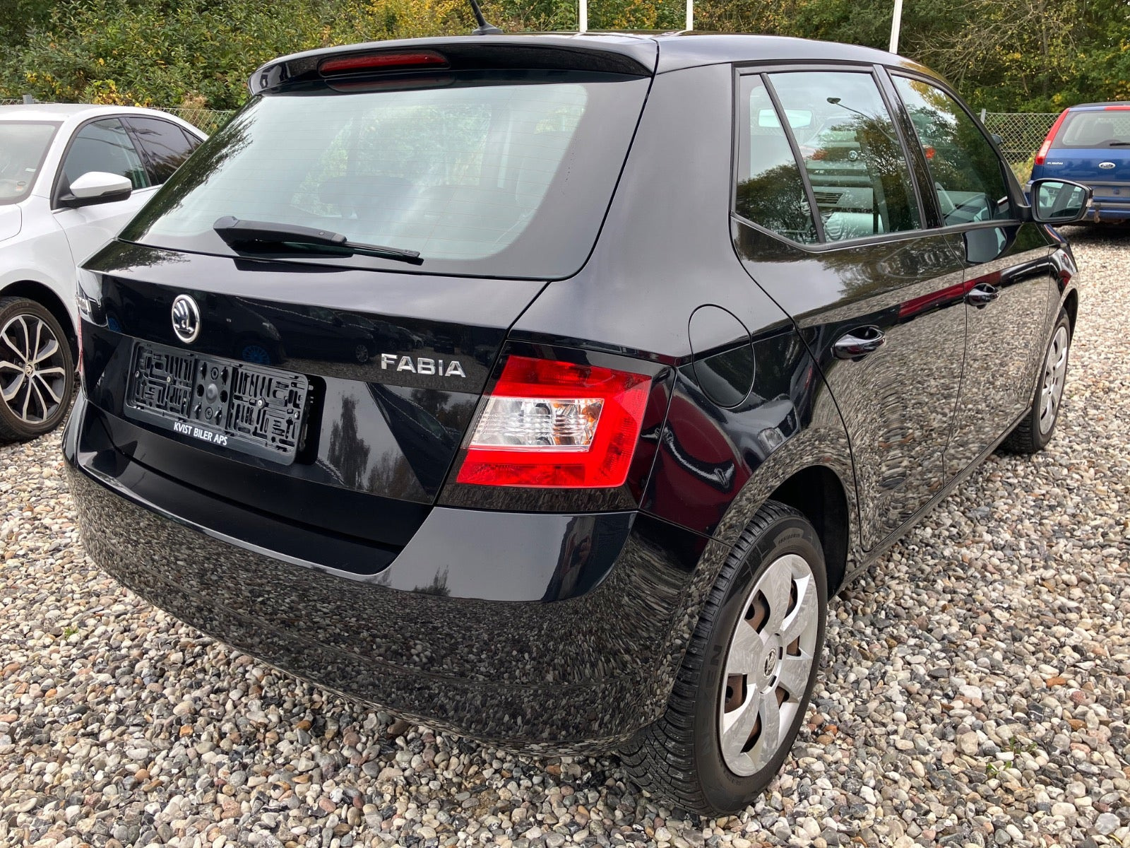 Sort Skoda Fabia fra 2017