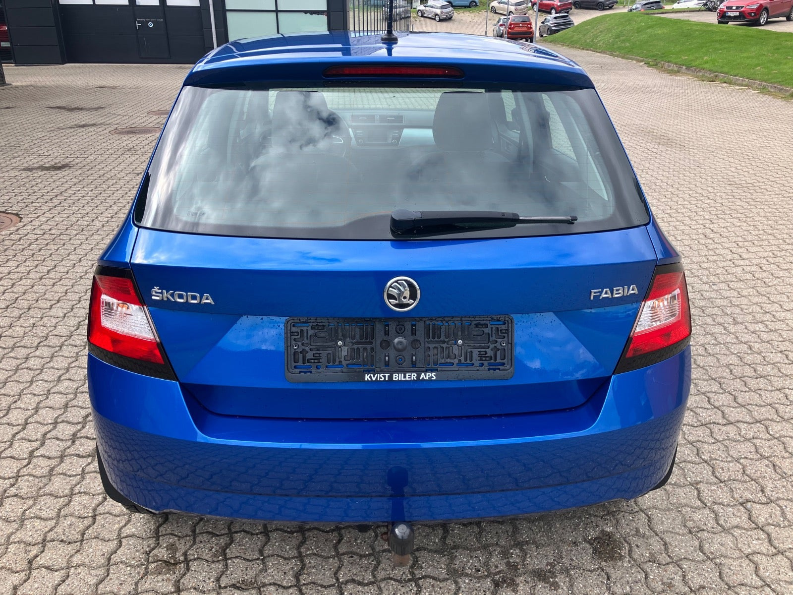 Blå Skoda Fabia fra 2017