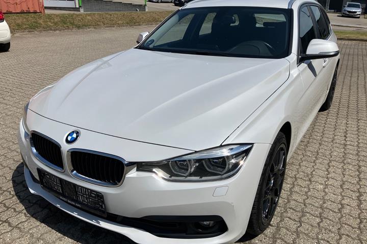 Hvid BMW 320d fra 2018