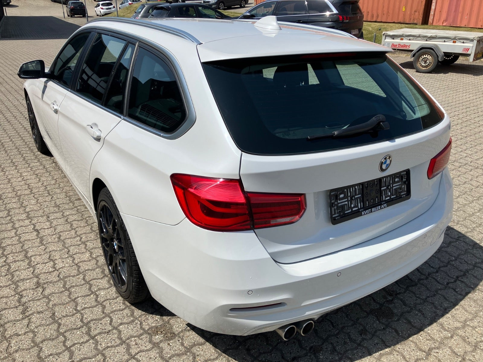 Hvid BMW 320d fra 2018