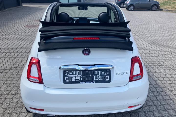 Hvid Fiat 500C fra 2020