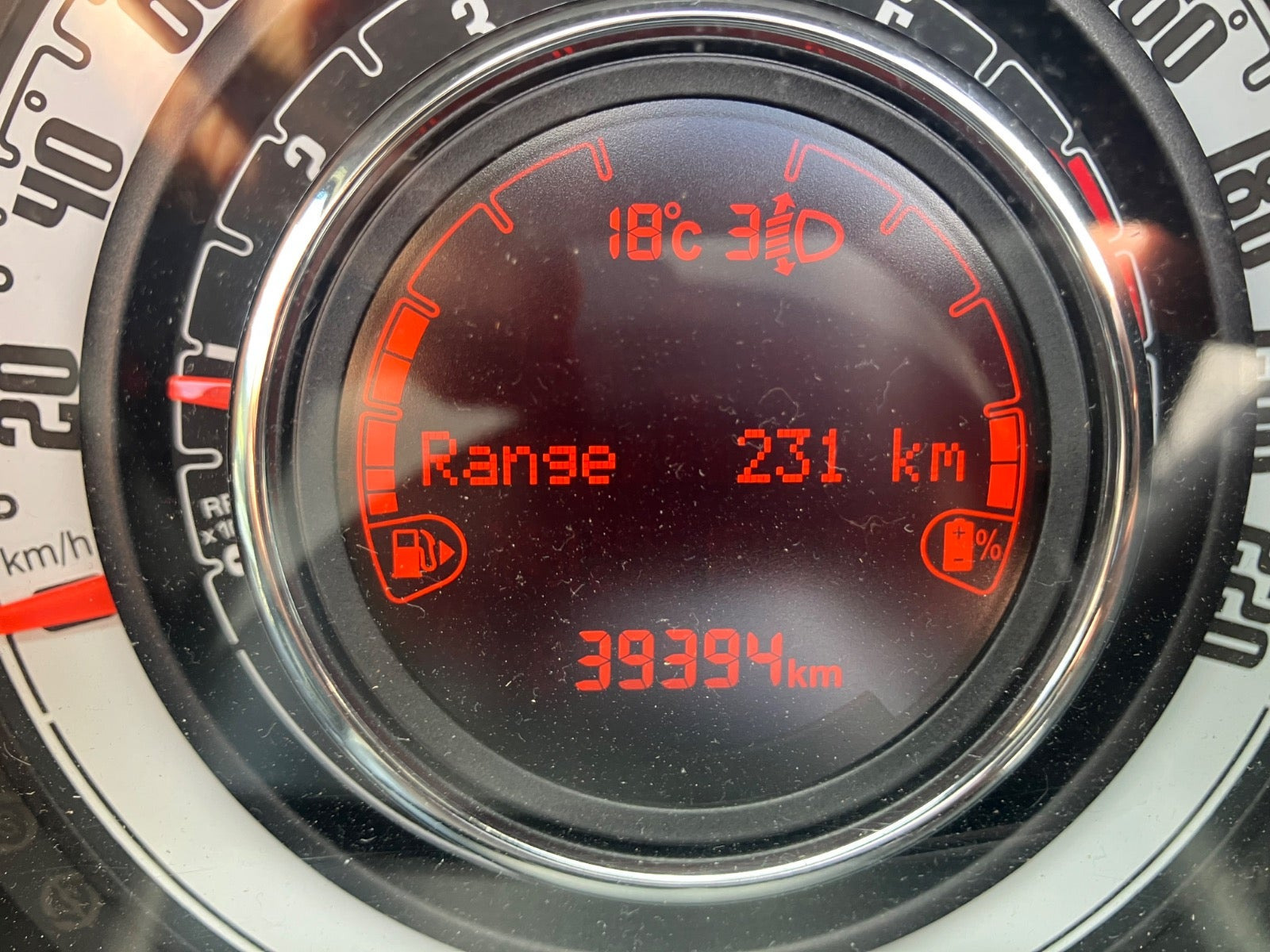 Hvid Fiat 500C fra 2020