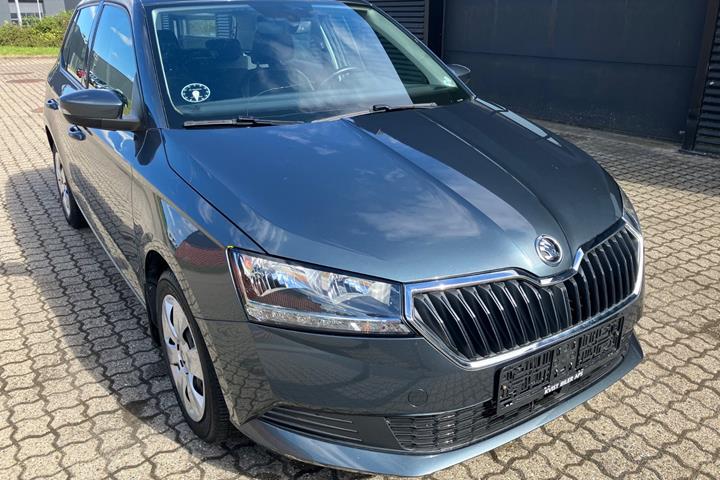 Grå Skoda Fabia fra 2020