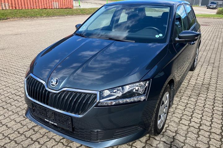 Grå Skoda Fabia fra 2020