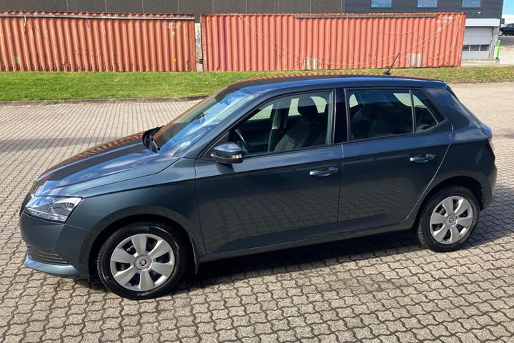 Grå Skoda Fabia fra 2020